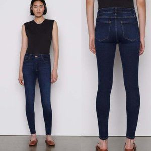 Frame Denim Women's Skinny Jeans - Dark Blue